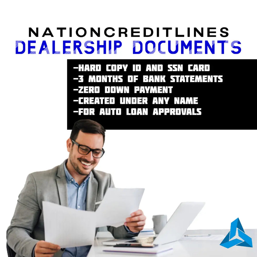 Dealership Documents for Approvals Nation Credit Lines
