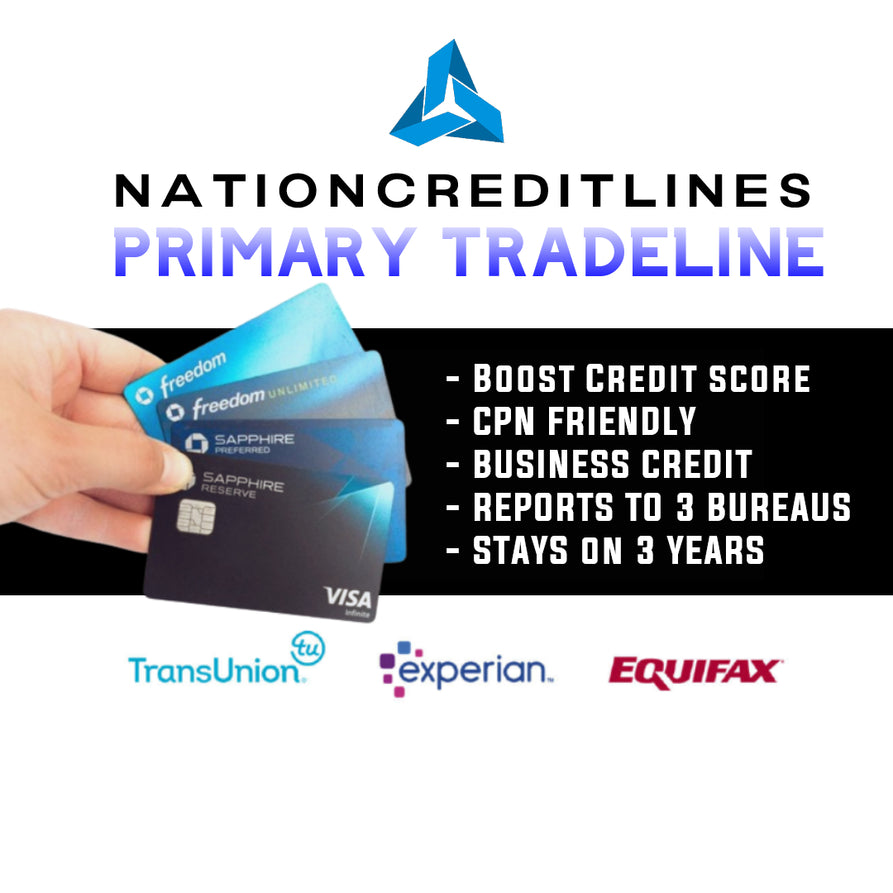 Primary Tradeline (Chase Credit Card Account) $55,000