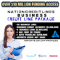 Business Credit Line Package - $25,000,000 Funding+